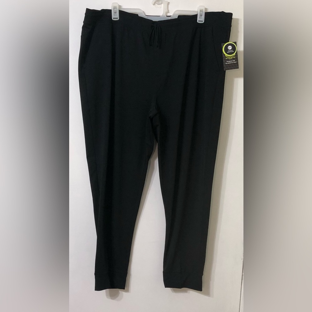 Athletic Works Black knit men’s jogger three pockets Driworks.3XL(48/50)